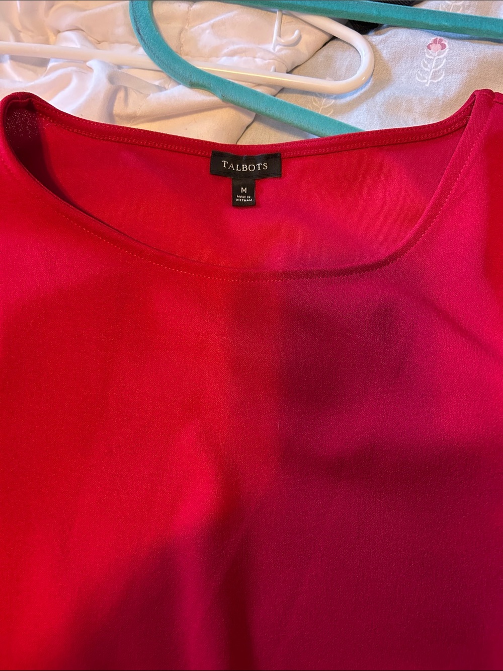 Talbots Hot Pink Scoop Neck Tank Top